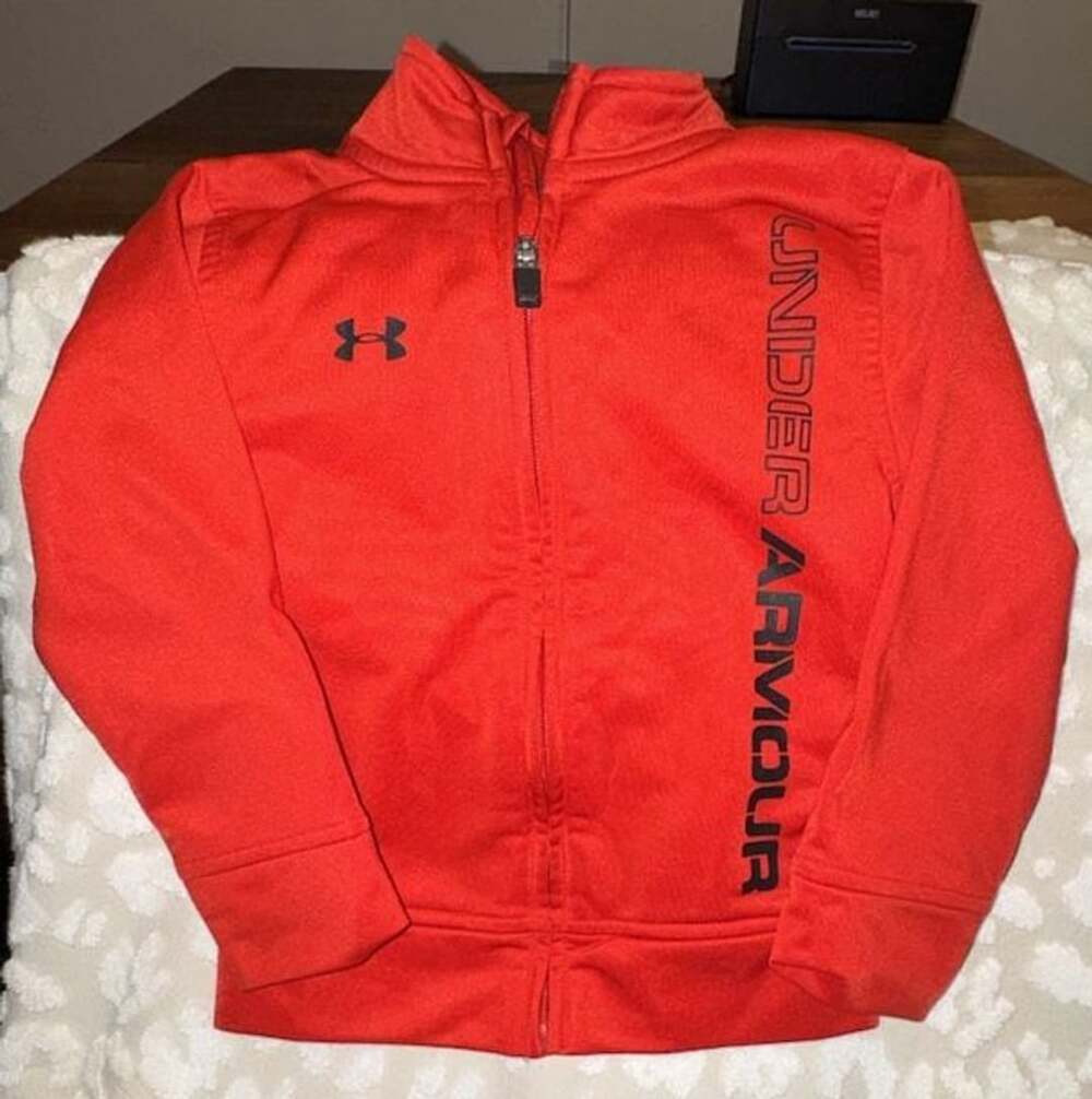 Under Armour Boy's Full Zip Track Jacket Red Size 2T